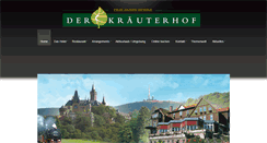 Desktop Screenshot of hotel-kraeuterhof.de