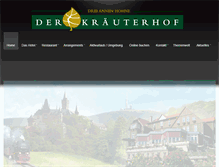 Tablet Screenshot of hotel-kraeuterhof.de